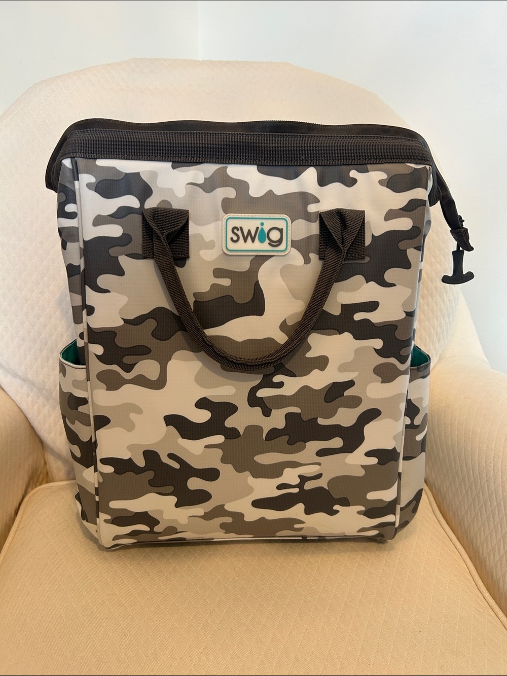 Swig Gray Camo Insulated Cooler Backpack
